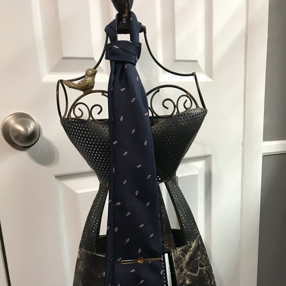 Vintage 40’s Masonic Tie clip bar copper enamel - Picture 3 of 3